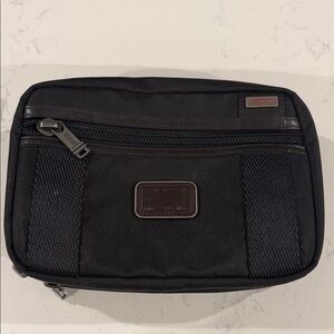Tumi Black unisex Toiletry & Tech Organizer Pouch